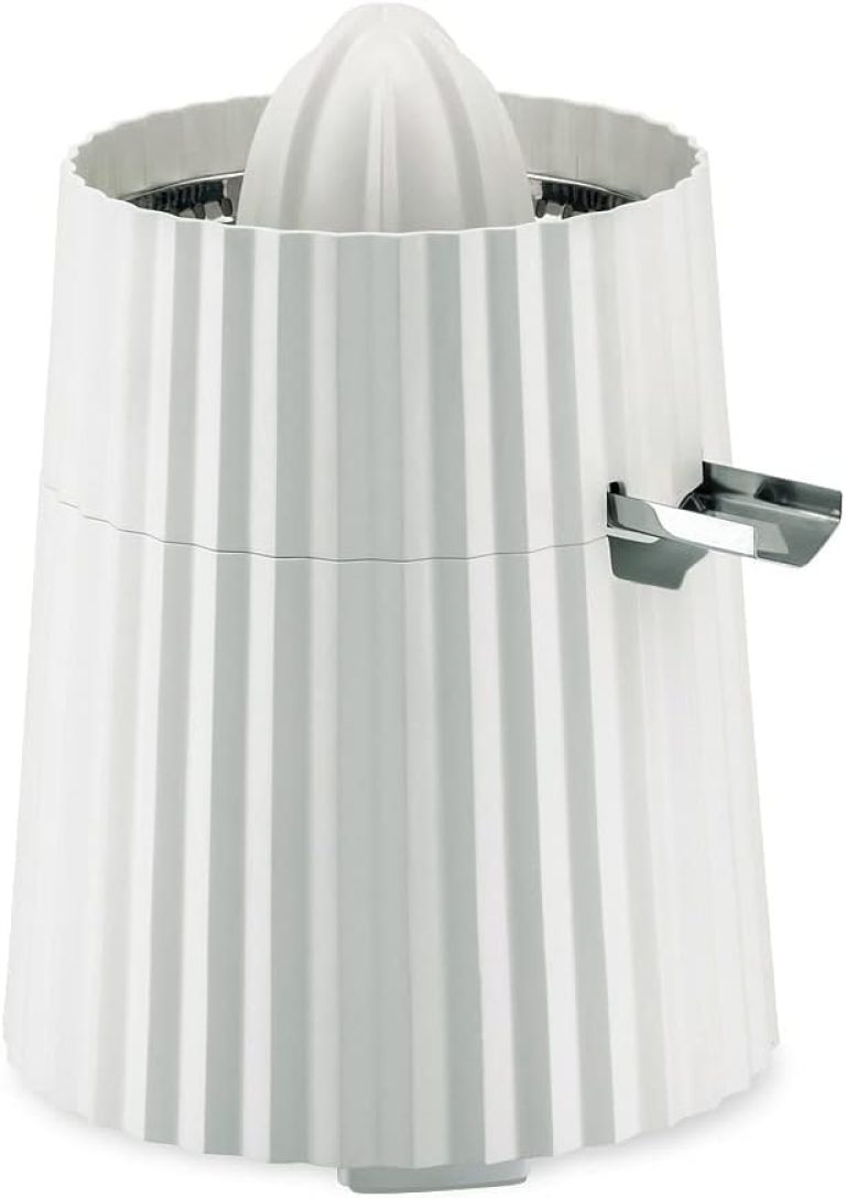 Alessi Plissé MDL07 W - Presse-Agrumes Électrique Design, Résine Thermoplastique, 80 W